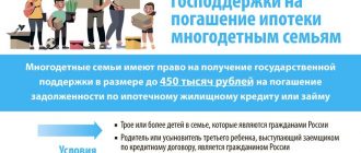 Как получить 450 тысяч на погашение ипотеки многодетным семьям?